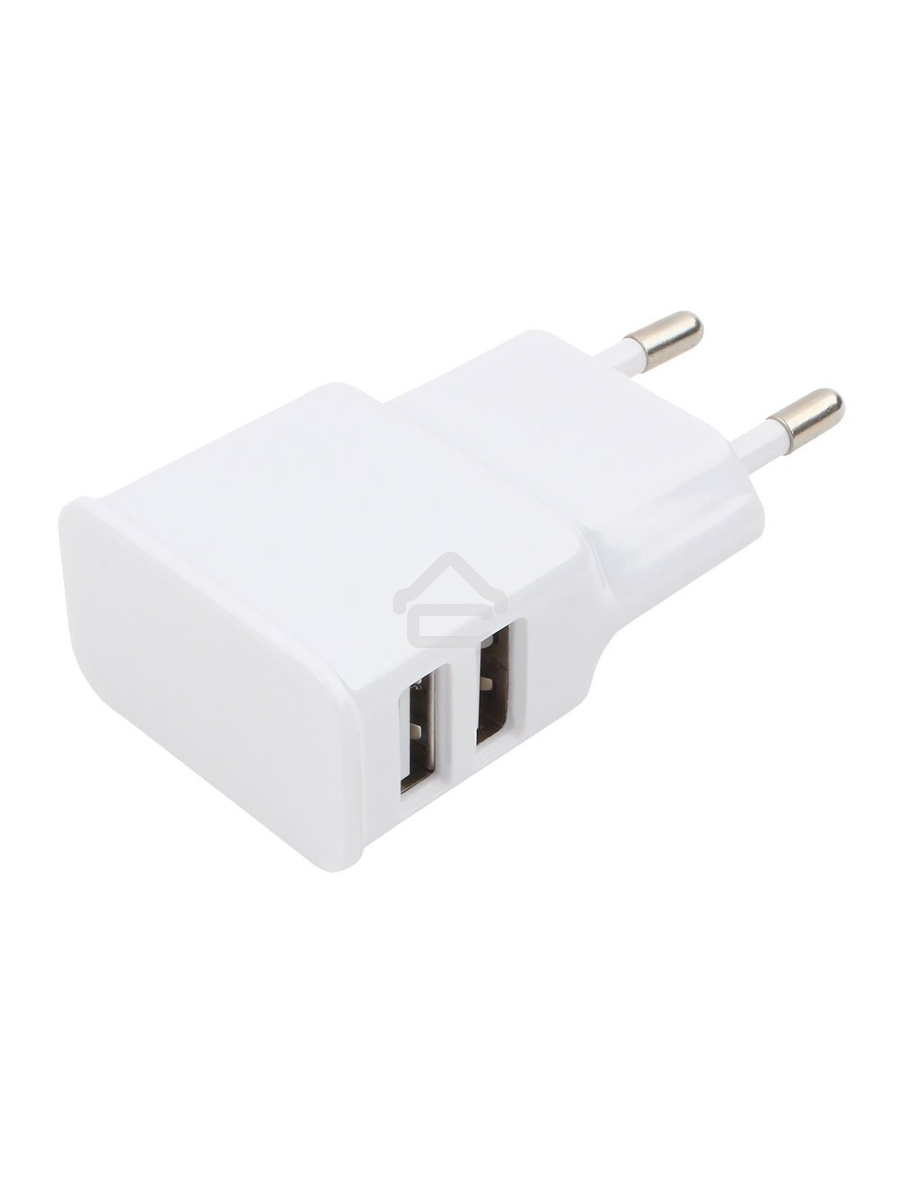 Адаптер питания Cablexpert MP3A-PC-11 100/220V - 5V USB 2 порта, 2.1A, белый
