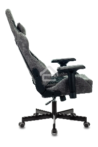 Кресло игровое Бюрократ VIKING 7 KNIGHT B FABRIC черный текстиль/эко.кожа крестовина металл/пластик