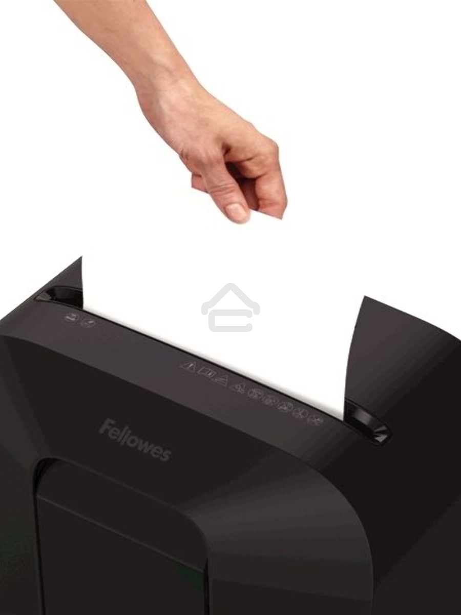 Шредер Fellowes PowerShred LX41 черный (секр.P-4)/перекрестный/8лист./17лтр./скрепки/скобы/пл.карты