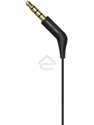 Гарнитура вкладыши Philips TAE1105BK/00 1.2м черный проводные в ушной раковине