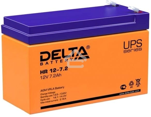 Батарея Delta HR 12-7.2 (12V, 7.2Ah)