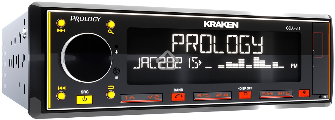 Автомагнитола Prology CDA-8.1 KRAKEN 1DIN 8x65Вт