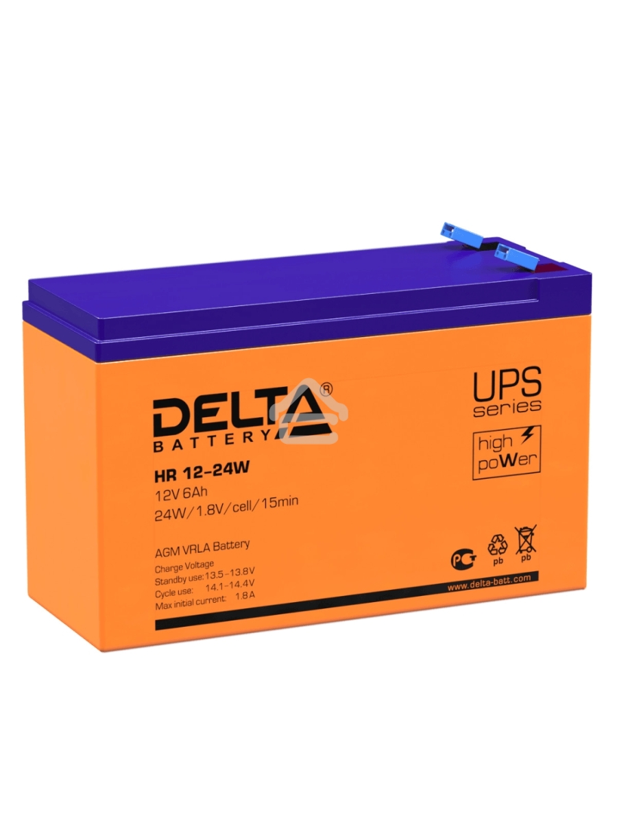 Батарея Delta HR 12-24 W (12V, 6Ah)