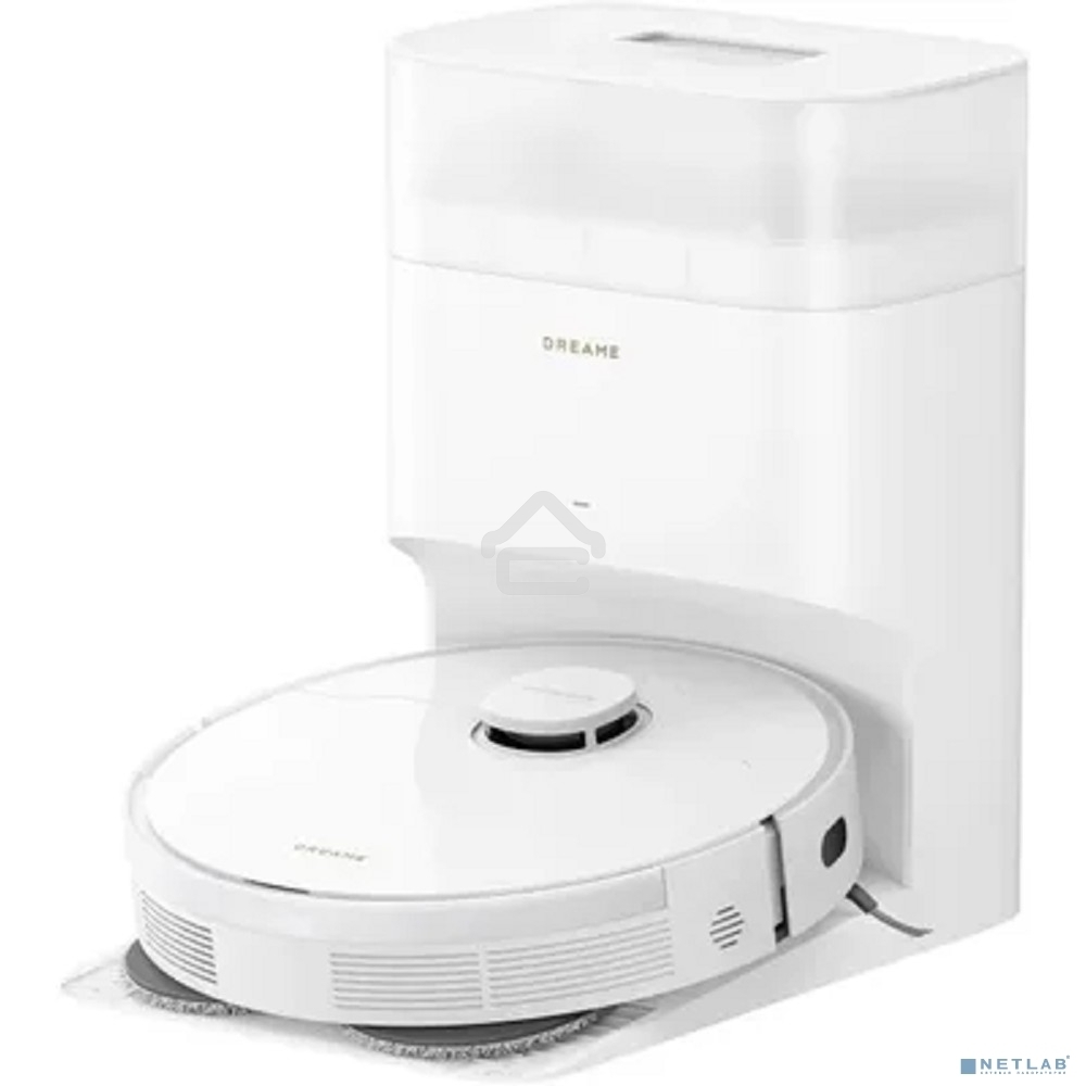Робот-пылесос DreameBot L10S Plus белый/черный, 75 Вт, 5200 мАч Li-Ion, уборка влажная/комбинированная/сухая, пылесборник контейнер 0.35 л