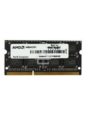Оперативная память AMD Radeon R3, DDR3, 4GB (1x4GB), 1600MHz, CL9, SO-DIMM