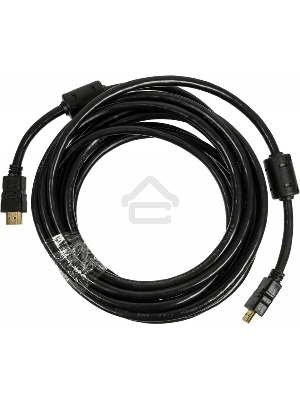 Кабель аудио-видео Ningbo HDMI-5M-MG HDMI (m)/HDMI (m) 5м. феррит.кольца позолоченные контакты черный