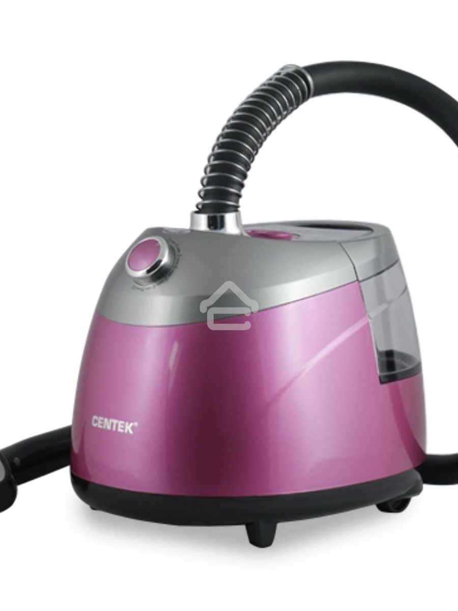 Отпариватель напольный Centek CT-2379 (розовый) 2200Вт, 2.5л БОЛЬШОЙ БАК, 40г/мин,10 режимов, алюм.ш