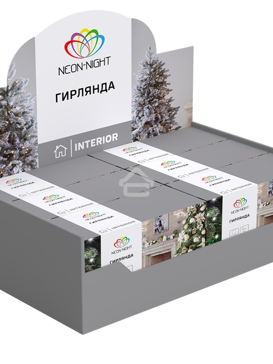 Гирлянда «Твинкл-Лайт» 15 м, прозрачный ПВХ, 120 LED, белое свечение NEON-NIGHT