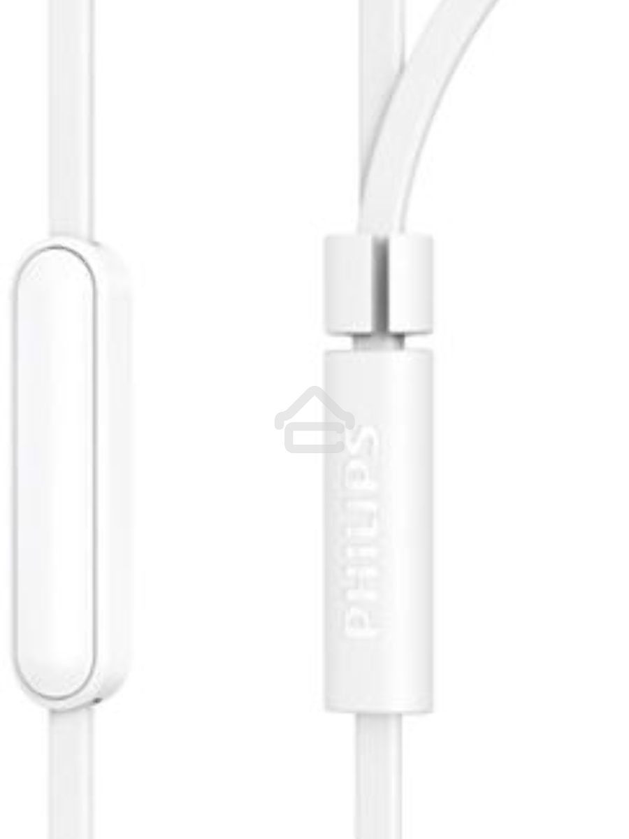 Гарнитура вкладыши Philips TAE1105WT/00 1.2м белый проводные в ушной раковине