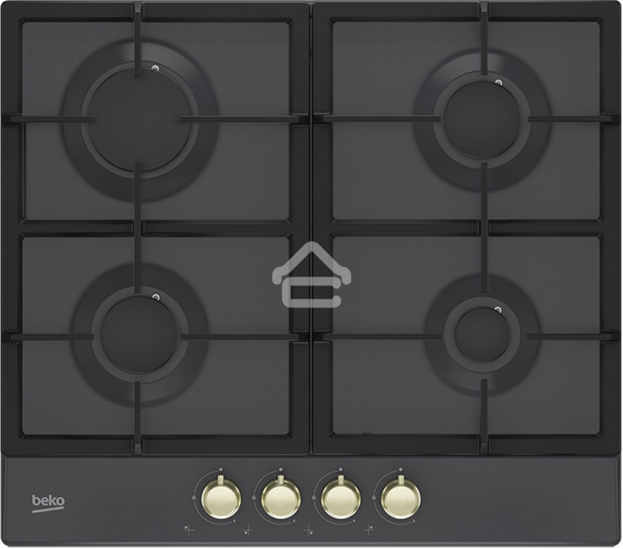 Встраиваемая газовая варочная поверхность Beko HIAG 64225 SAR, Антрацит