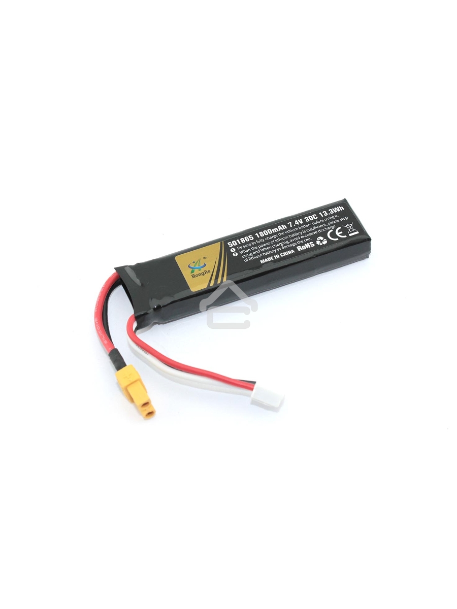 Аккумулятор Li-Pol 7.4v 451865 1800mah XT30-plug