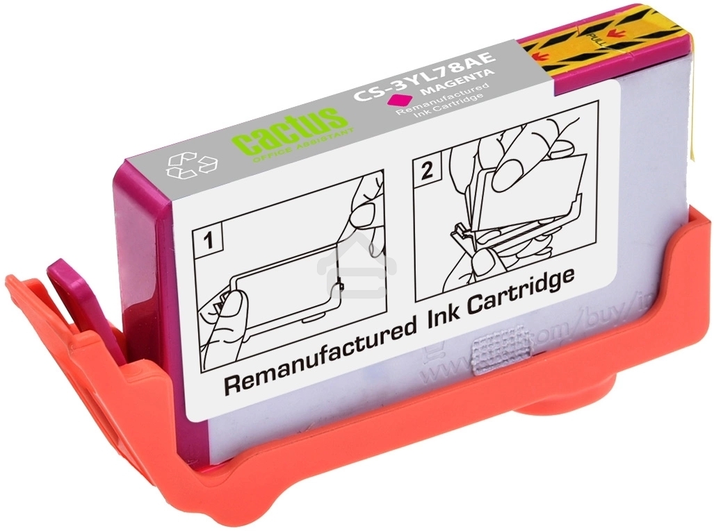 Картридж струйный Cactus CS-3YL78AE 912 пурпурный (5 мл) для HP OfficeJet 8010/8012/8013/8014/8015/8020/8025