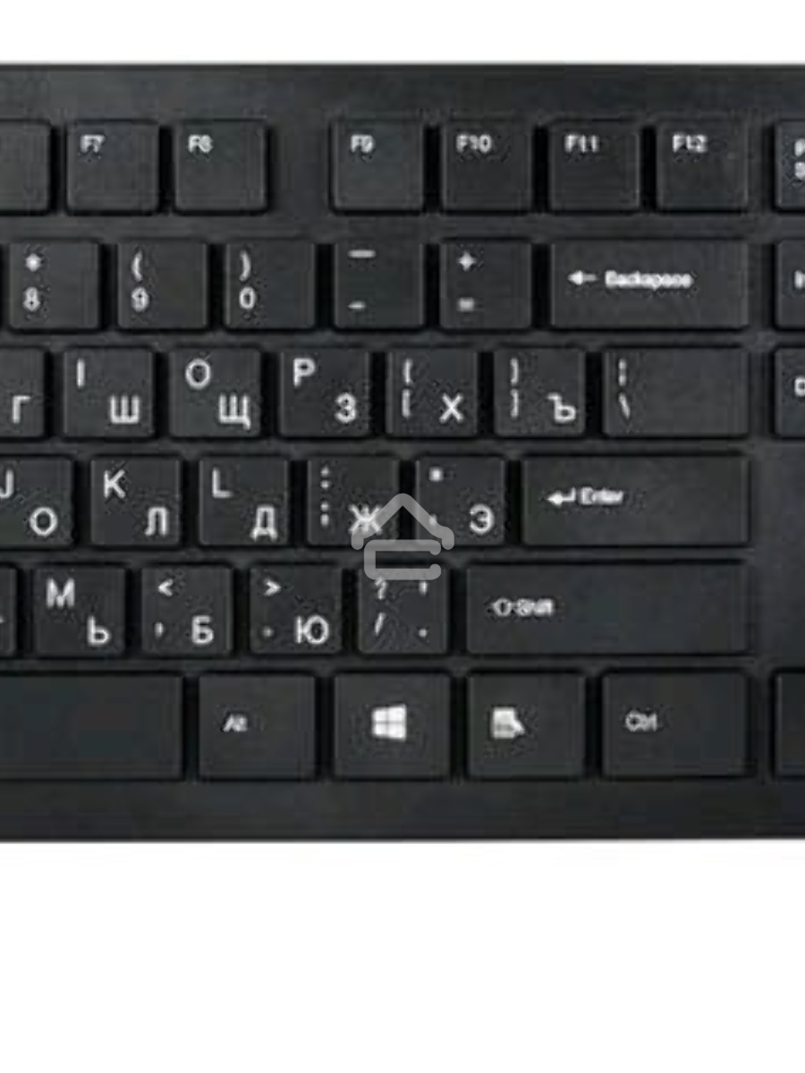 Клавиатура + мышь Oklick 250M клав:черный мышь:черный USB беспроводная slim