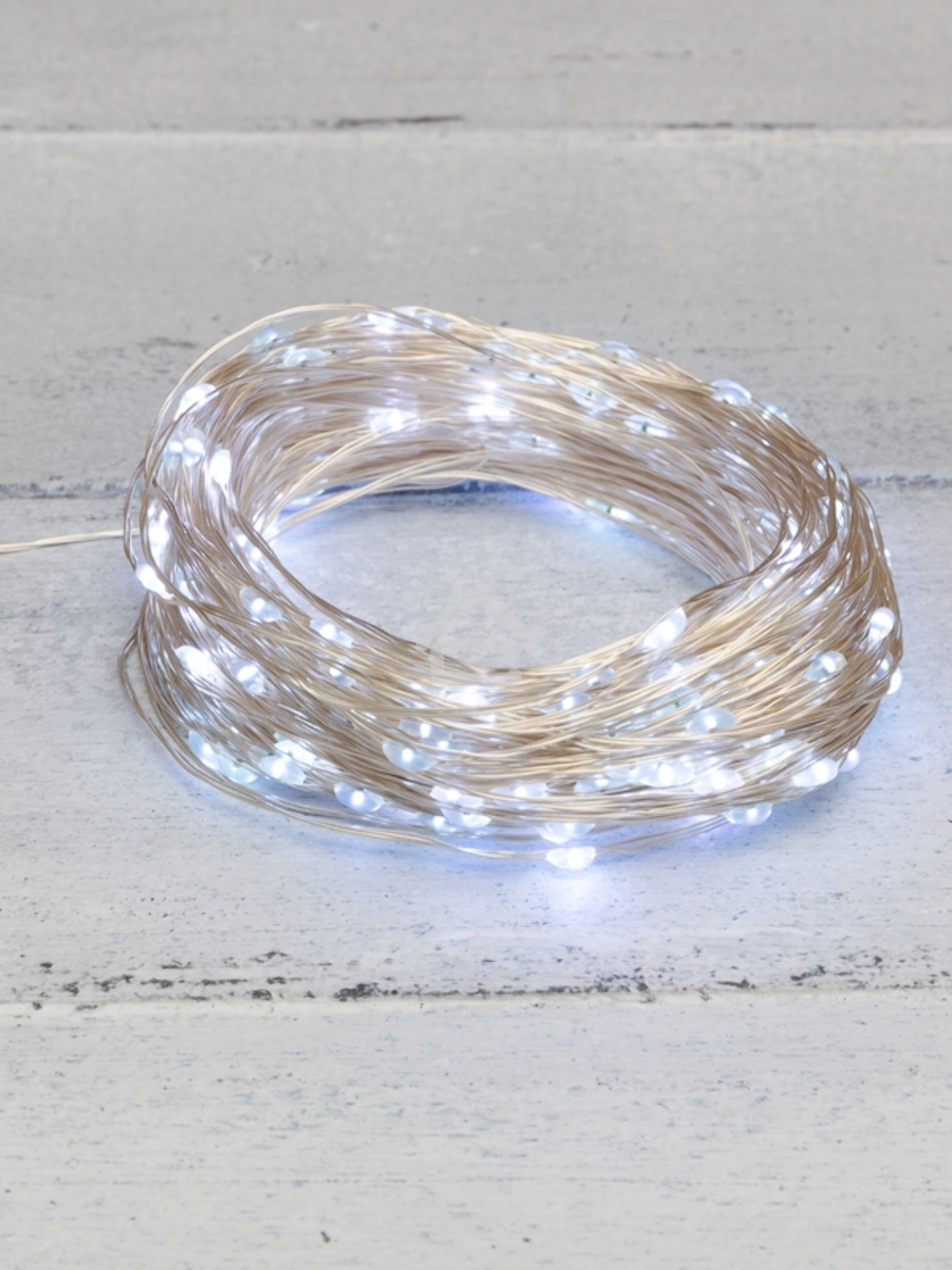 Гирлянда «Роса» с трансформатором, 20 м, 200 LED, белое свечение NEON-NIGHT