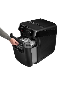 Шредер Fellowes AutoMax 200C (секр.P-4)/фрагменты/200лист./32лтр./пл.карты