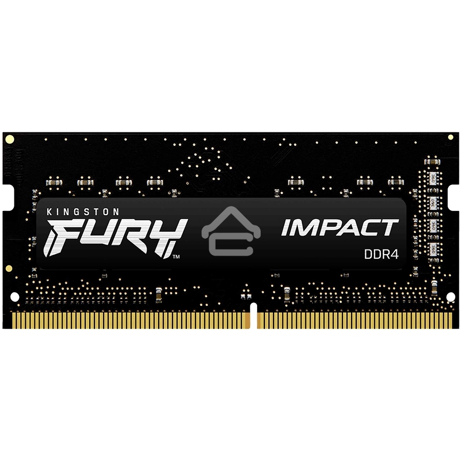 Оперативная память Kingston Fury Impact, DDR4, 16GB (1x16GB), 3200MHz, CL20, SO-DIMM