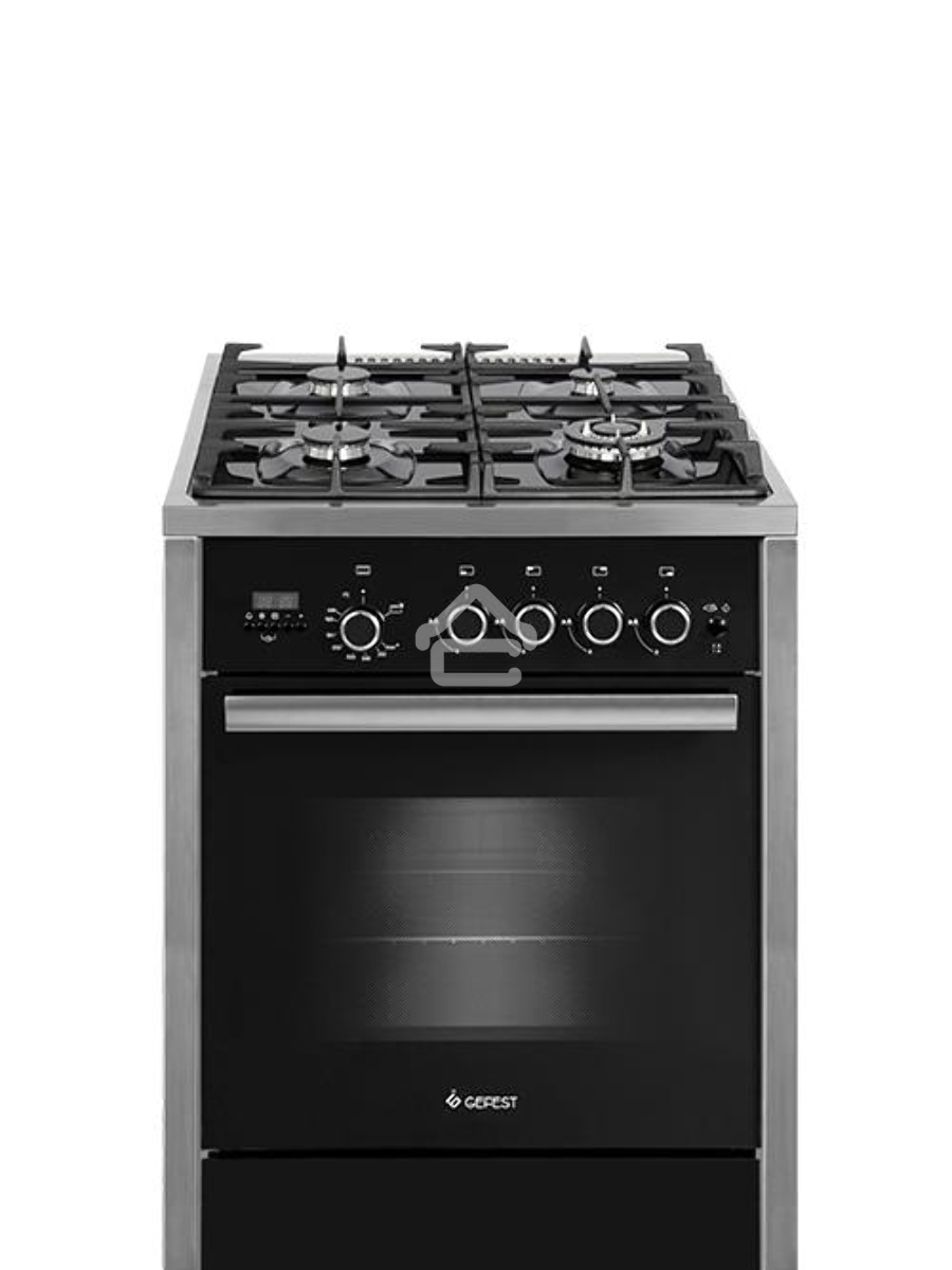 Плита газовая Gefest ПГ 6700-04 черный, конфорок 4 шт, духовка 52 л, 60 см x 85 см x 60 см