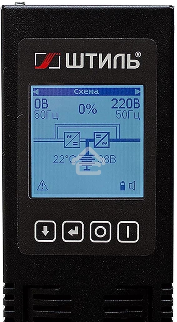 Источник бесперебойного питания ШТИЛЬ 1000 ВА; on-line; батарея: 36В, int, ext (no incl; 2U; rack/tower
