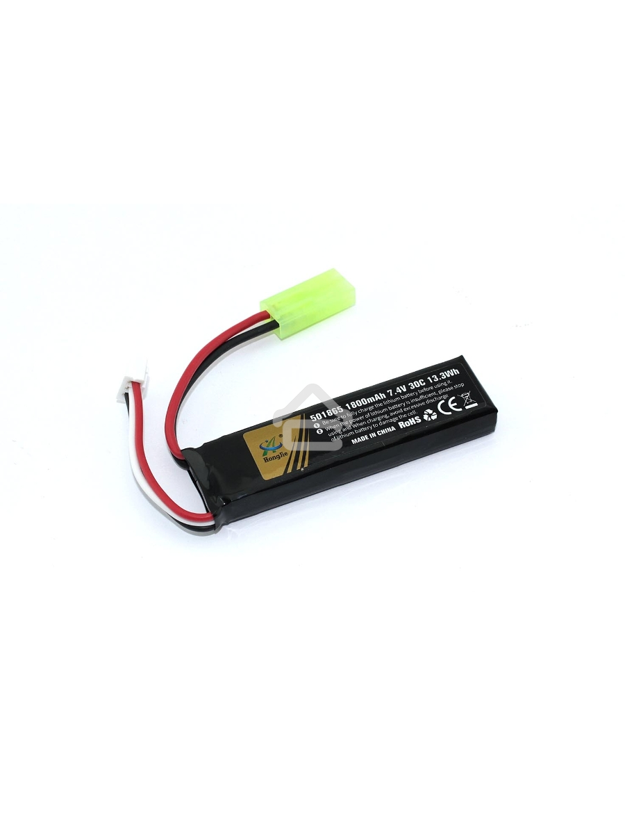 Аккумулятор Li-Pol 7.4v 451865 1800mah mini Tamiya plug