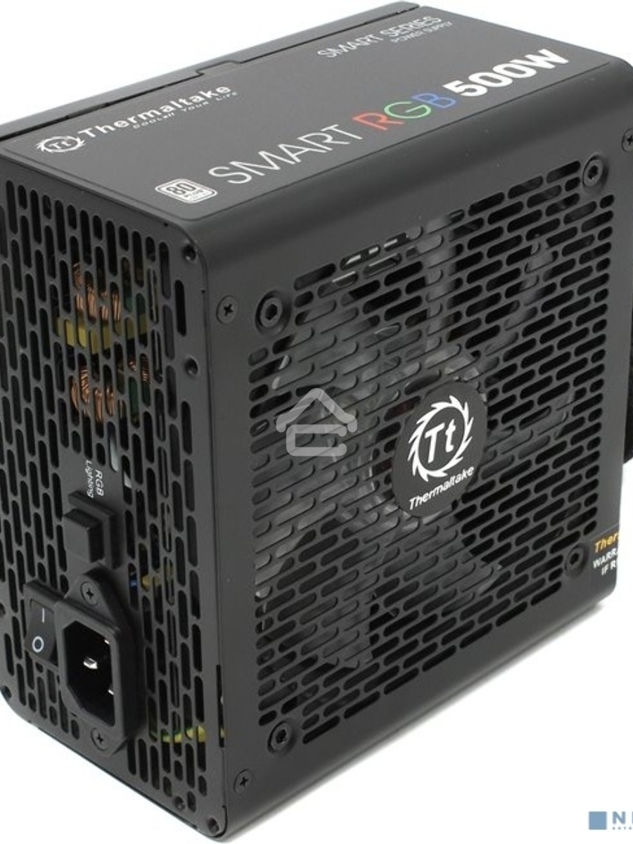Блок питания Thermaltake Smart RGB (PS-SPR-0500NHSAWE-1), 500Вт, 80 PLUS, 120мм, черный