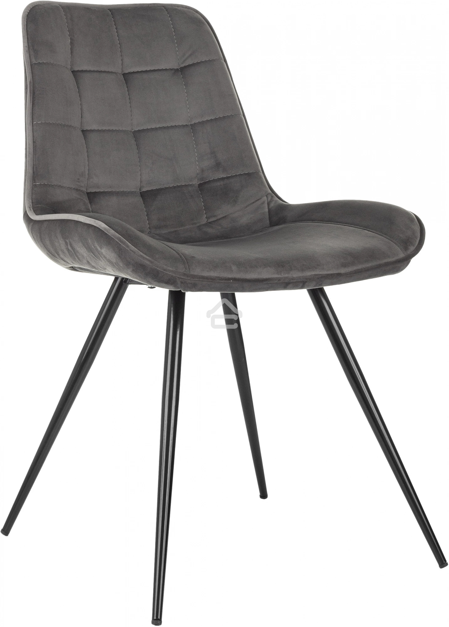 Стул для дома Бюрократ CH-K2 т. серый Holland 18 металл черный на ножках