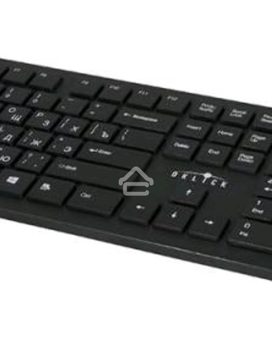 Клавиатура + мышь Oklick 250M клав:черный мышь:черный USB беспроводная slim