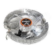 Кулер для процессора ExeGate EE90-PWM серебристый, 90 мм, алюминий, 2400 об/мин, 22 дБ, 4 pin, 75 Вт, 46 мм