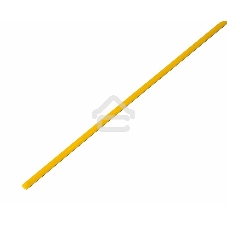 Термоусадочная трубка Rexant 2,5/1,25 мм, желтая, упаковка 50 шт. по 1 м