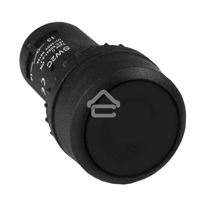 Кнопка SW2C-11 возвратная черная NO+NC EKF sw2c-11s EKF