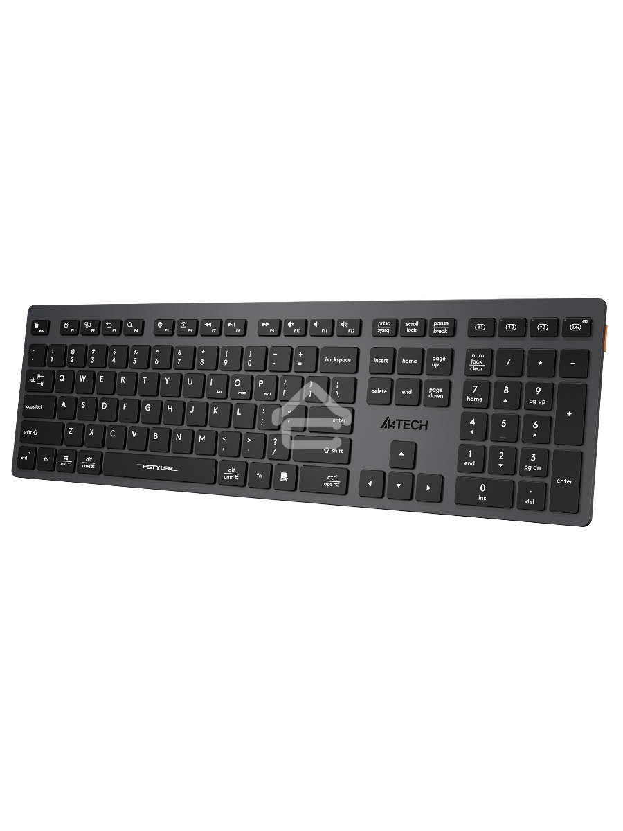 Клавиатура A4Tech Fstyler FBX50C беспроводная, USB, Bluetooth/Радиоканал, серый