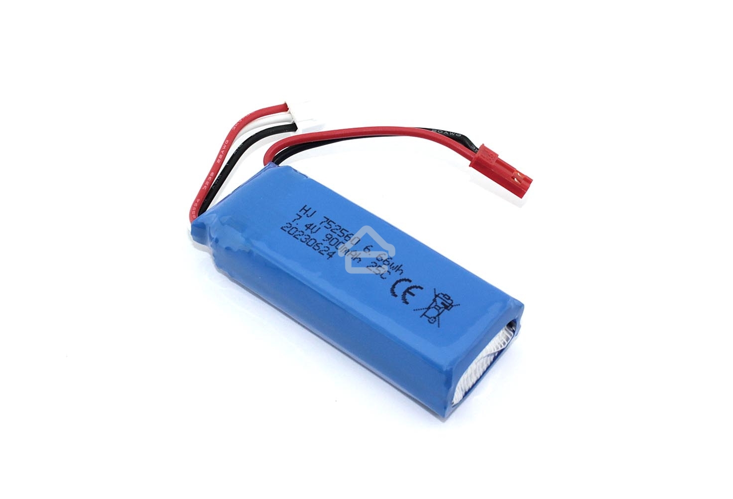 Портативный аккумулятор Li-Pol 7.4v 752560 900mAh JST