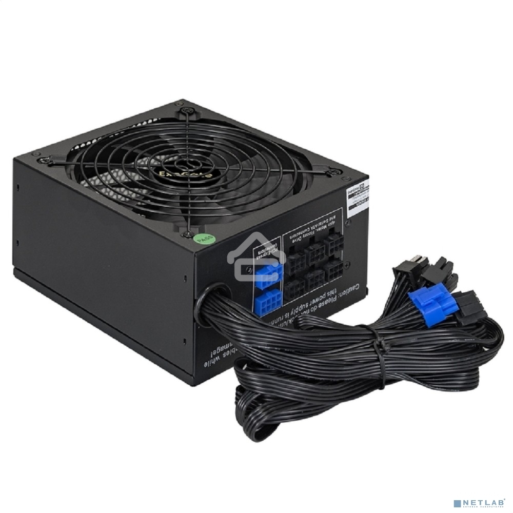 Блок питания серверный 700W ExeGate ServerPRO-700RADS (ATX, for 3U+ cases, APFC, КПД 80% (80 PLUS), 14cm fan, 24pin, 2(4+4)pin, PCIe, 5xSATA, 4xIDE, FDD, Cable Management, black)
