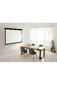 Экран Cactus 152x203см Wallscreen CS-PSW-152X203-BK 4:3 настенно-потолочный рулонный черный