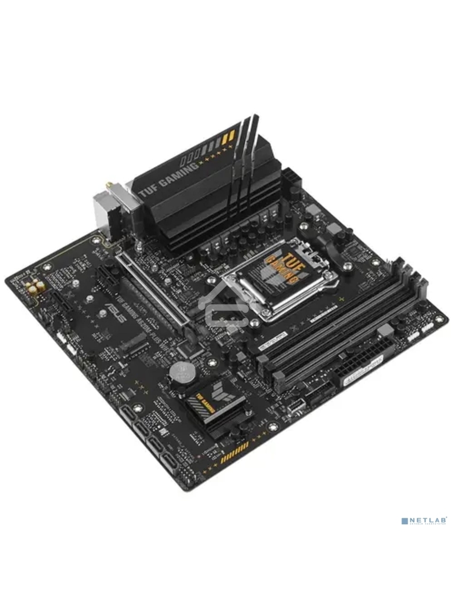 Материнская плата ASUS TUF GAMING A620M-PLUS WIFI, AM5, AMD A620, 4xDDR5, 4xSATA, 2xM.2, 1xPCIe 4.0 x16, 2xPCIe x1, 2xDP, 1xHDMI, 1x 2.5Gb LAN, 4xUSB-A 2.0, 2xUSB-A 3.2 Gen 1, 3x3.5 мм, 7.1, mATX