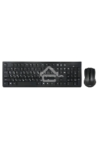 Клавиатура + мышь Oklick 250M клав:черный мышь:черный USB беспроводная slim
