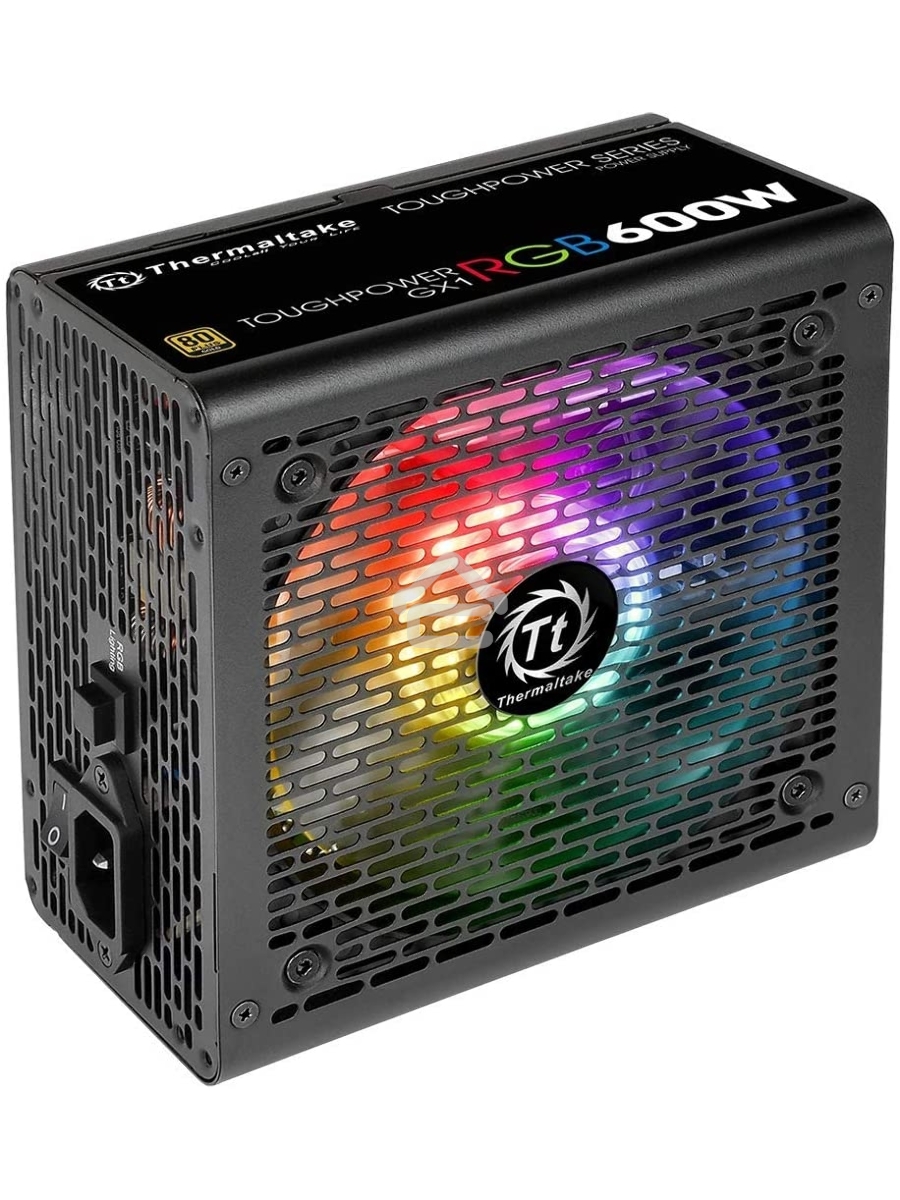 Блок питания Thermaltake Toughpower GX1 RGB (PS-TPD-0600NHFAGE-1), 600Вт,80 PLUS Gold, 120мм. черный