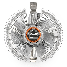 Кулер для процессора ExeGate EE90-PWM серебристый, 90 мм, алюминий, 2400 об/мин, 22 дБ, 4 pin, 75 Вт, 46 мм