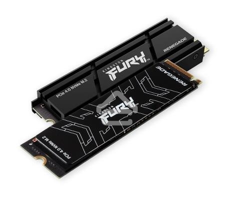 Накопитель SSD Kingston Fury Renegade, 4Tb, PCIe 4.0 x4, M.2 2280, NVMe, R/W 7300/7000, с радиатором