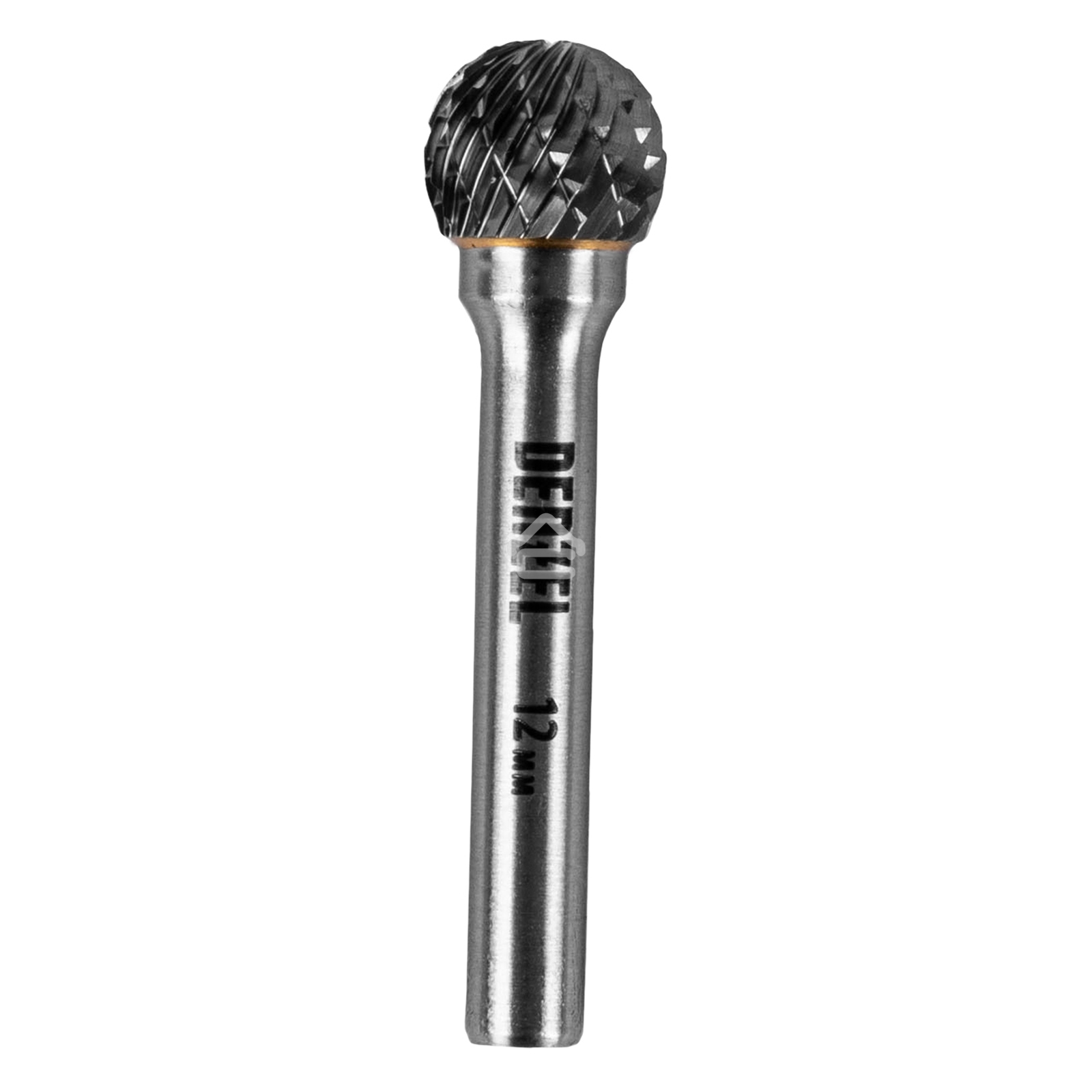 Борфреза по металлу Denzel твердосплавная, шарообразная, тип-D, 12 мм