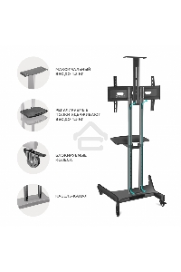 Мобильная стойка ONKRON TS1551 черный