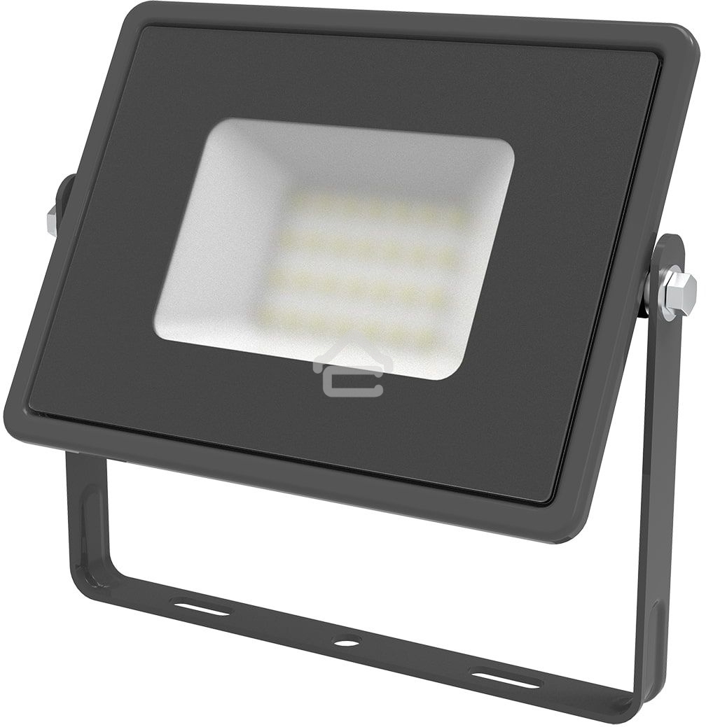 Прожектор светодиодный Gauss Qplus 30Вт 6500К 2550лм IP65 графит. сер. 1/10