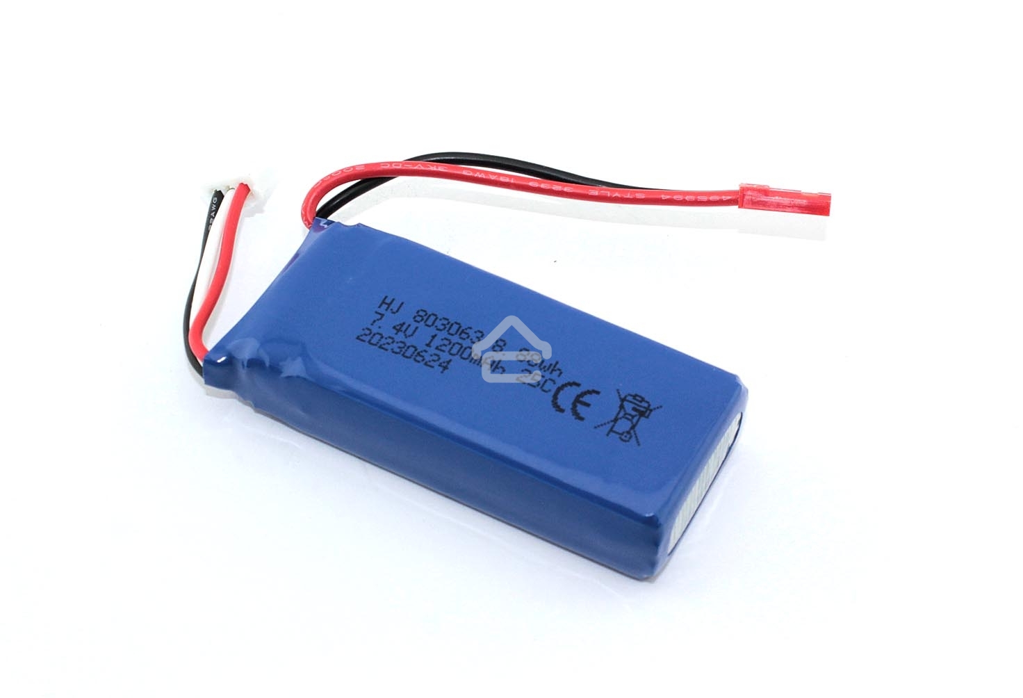 Аккумулятор Li-Pol 7.4V 803063 1200mAh JST