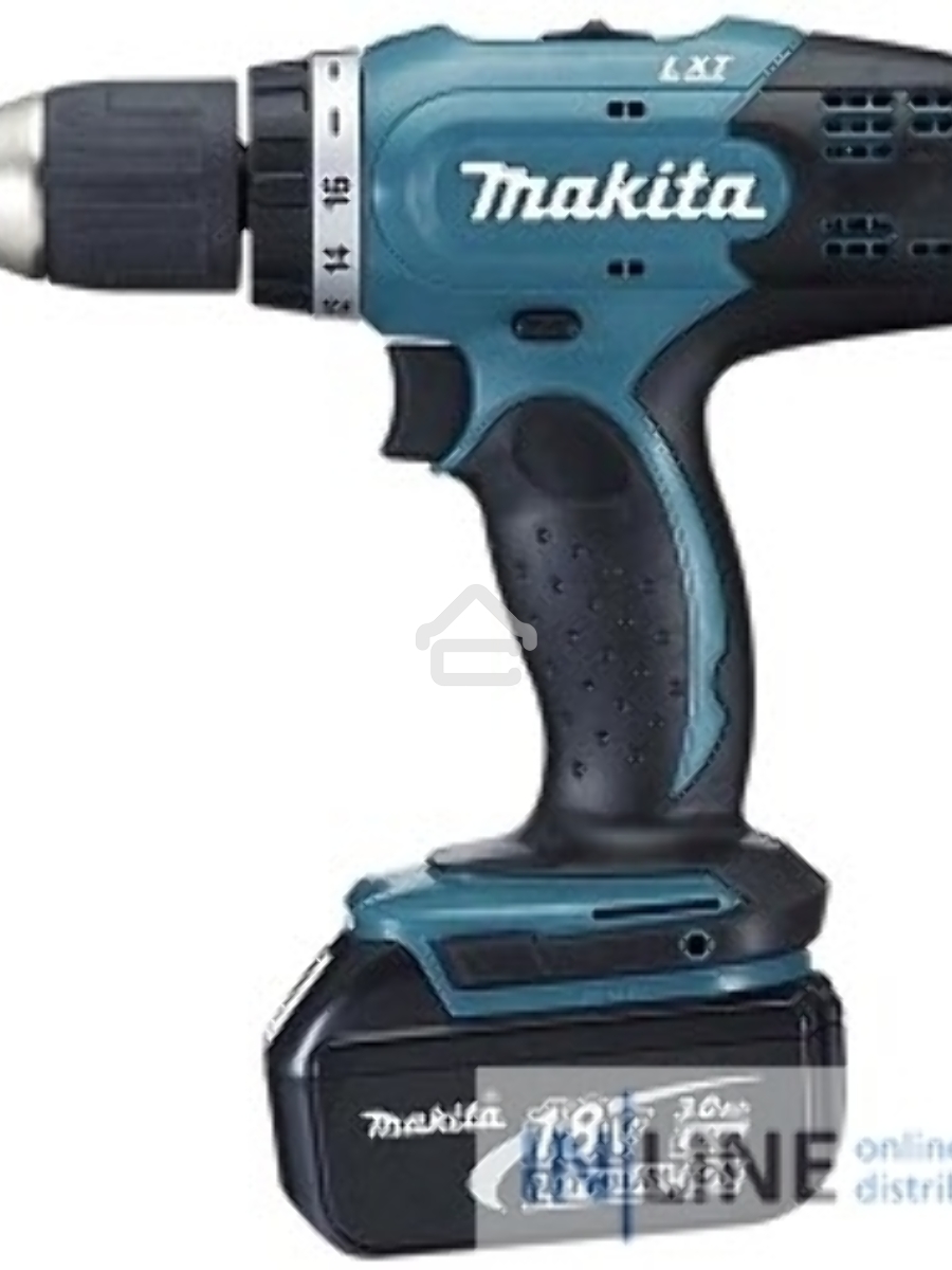Дрель-шуруповерт Makita DDF453RFE, Аккумуляторная, 18В, 2 АКБ, Кейс