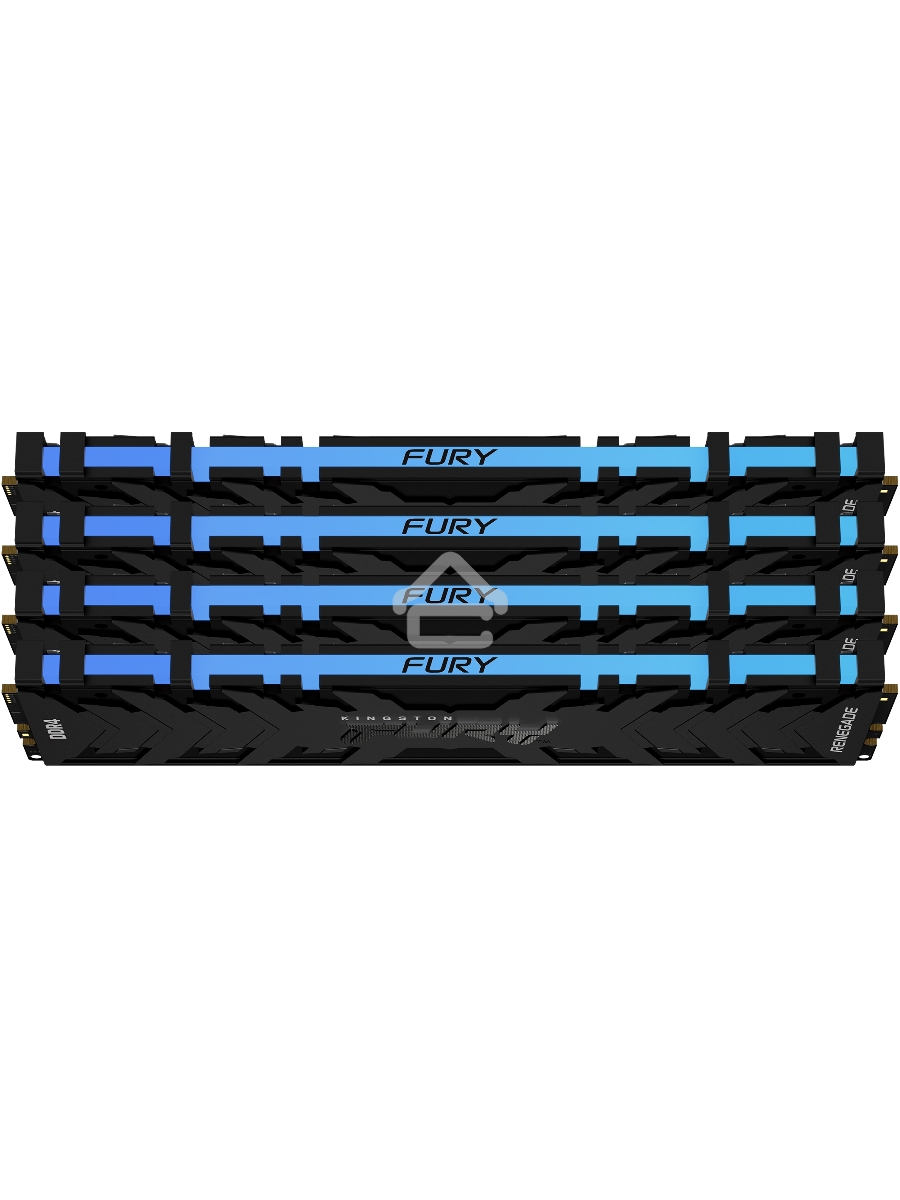 Оперативная память Kingston Fury Renegade, DDR4, 16GB (2x8GB), 3600MHz, CL16, DIMM, с радиаторами, RGB, черный