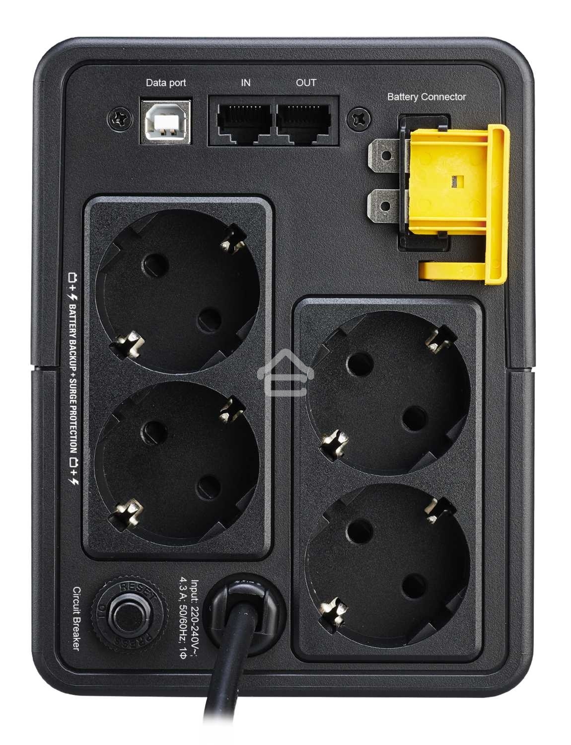 Источник бесперебойного питания APC Back-UPS BX950MI-GR 520Вт 950ВА черный