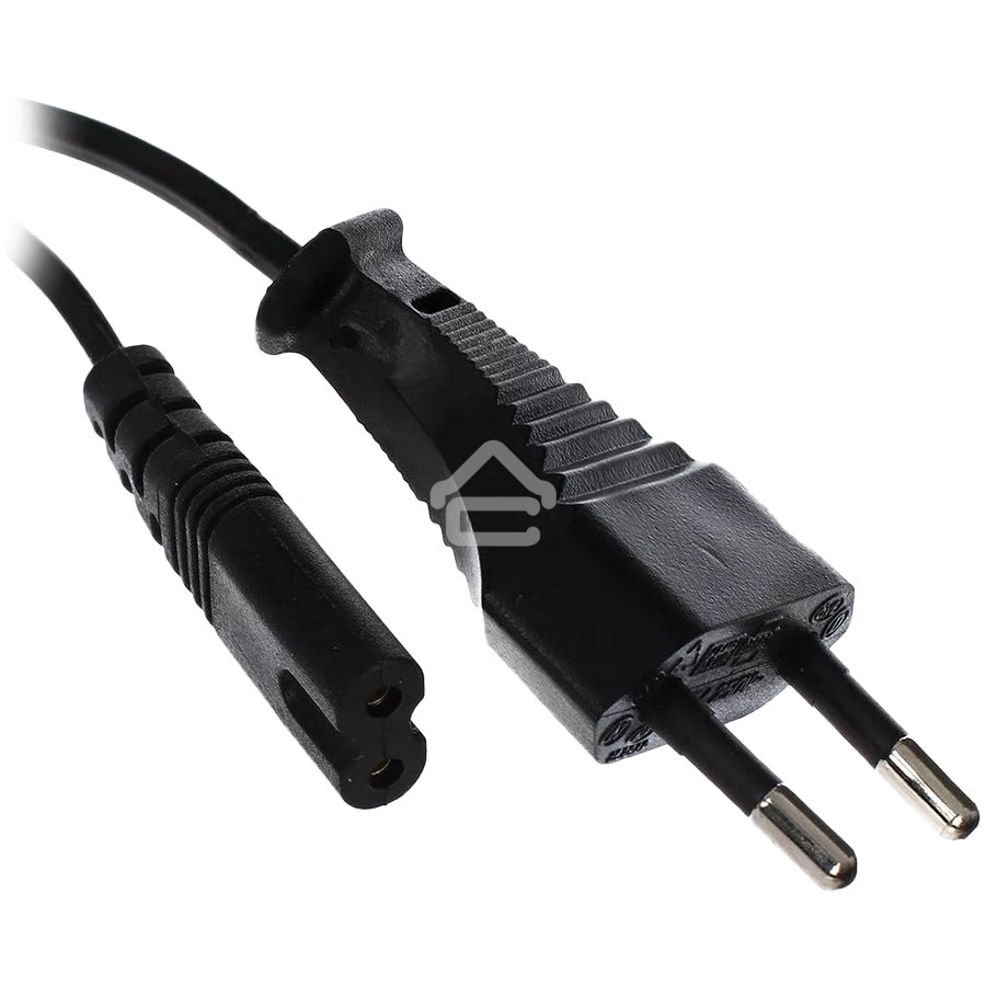 Кабель Telecom Кабель (TP228-IEC320-C7--CEE7/16-1.8-B) для аудио-видео техники IEC-320-C7--розетка 220V, 2-pin, 1.8м, черный