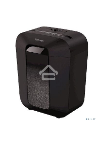 Шредер Fellowes PowerShred LX50 черный (секр.P-4)/перекрестный/9лист./17лтр./скрепки/скобы/пл.карты