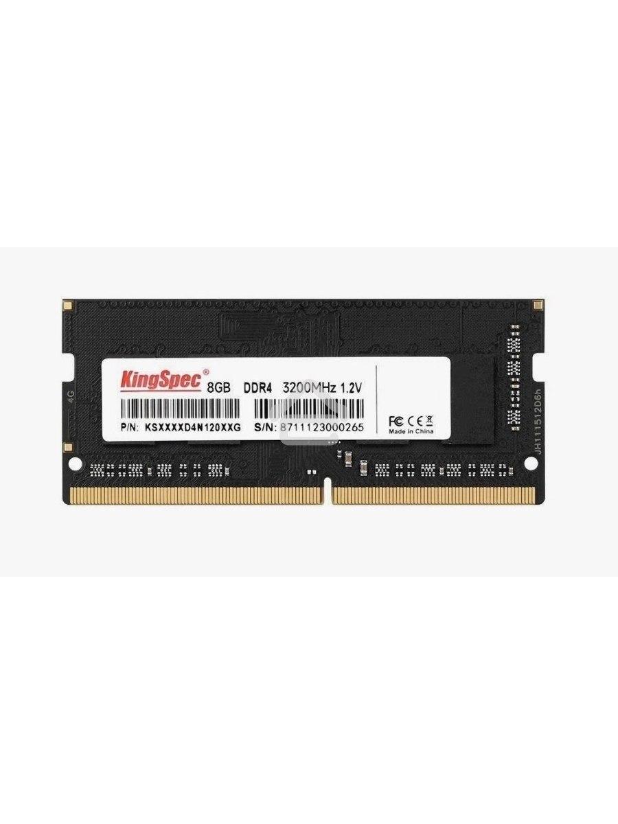 Оперативная память KINGSPEC KS3200D4N12008G, DDR4, 8GB (1x8 GB), 3200 MHz, CL22, SO-DIMM