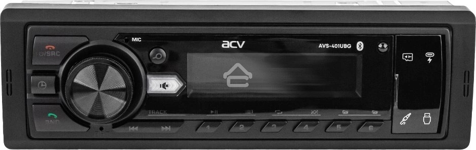 Автомагнитола ACV AVS-401UBG 1DIN 4x50Вт v5.0 AUX 2 (43342)
