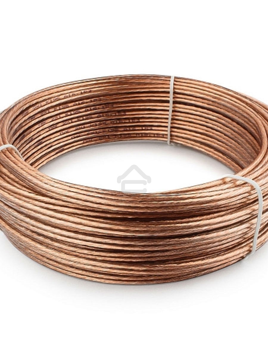 Акустический кабель Cablexpert CC-TC2x1,0-20M, прозрачный,  20 м, бухта
